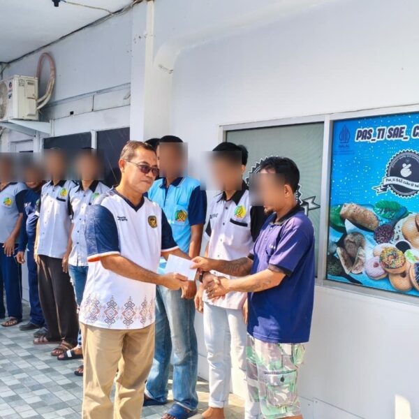 Lapas Pati mengapresiasi WBP yang mengikuti bimbingan kerja…